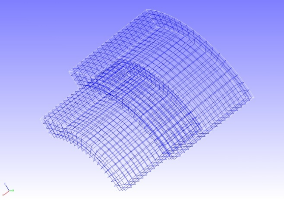 Mesh data of the analysis model