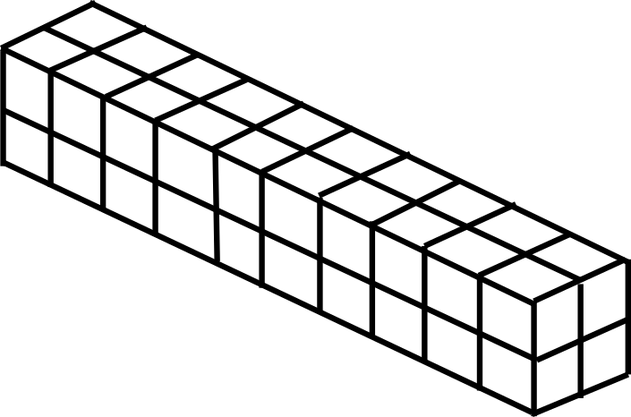 Example of cantilever-beam mesh (hexahedral elements)